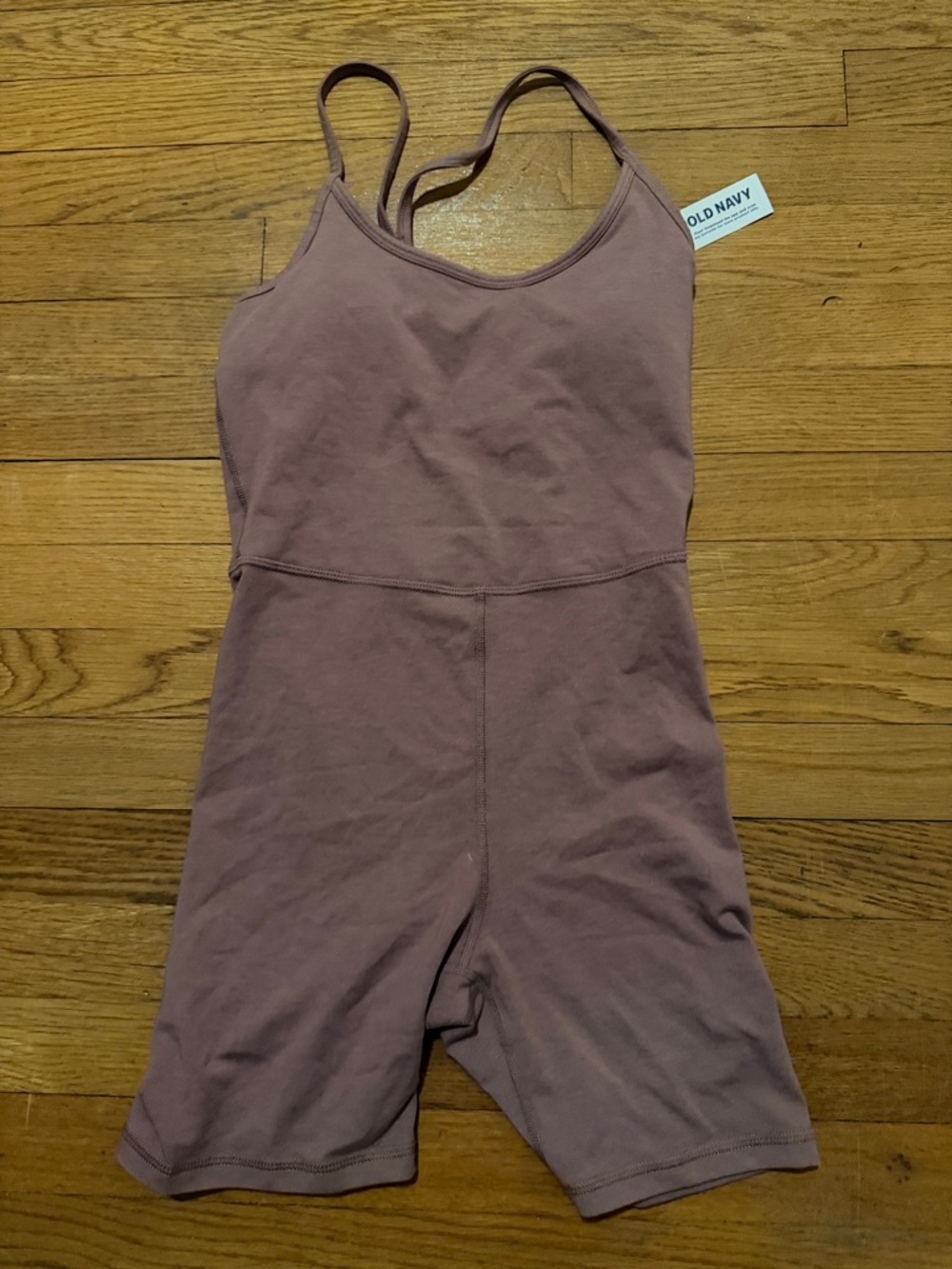 Old Navy Mauve Rose Strappy Activewear Romper